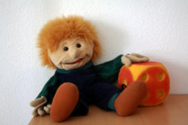 Handpuppe mit Würfel Logopädie